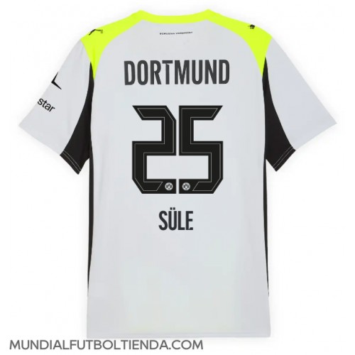 Camiseta Borussia Dortmund Niklas Sule #25 Segunda Equipación Replica 2025-26 mangas cortas